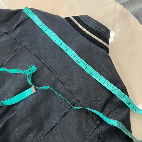 Wilsons Black Faux Leather BomberJacket. - Picture 15 of 15